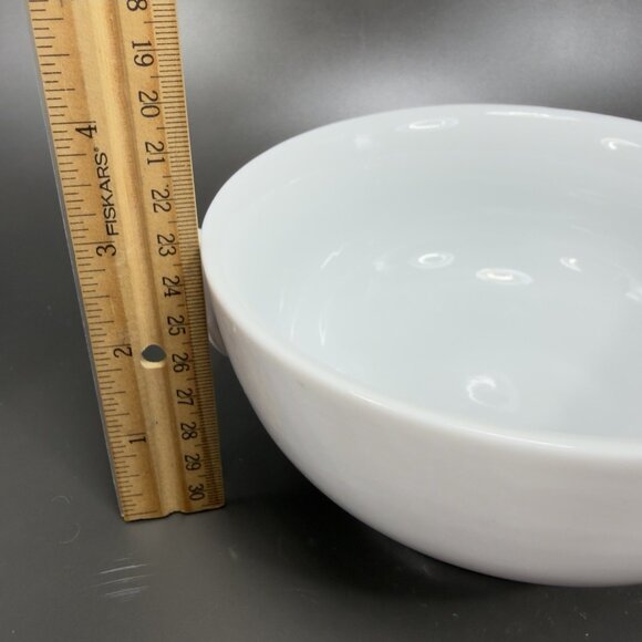 Over And Back Stoneware Ceramic Bowl Dish Set 2 Bowls With Handles White Dishes - Picture 3 of 13